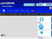 Tablet Screenshot of jacksons.com.au